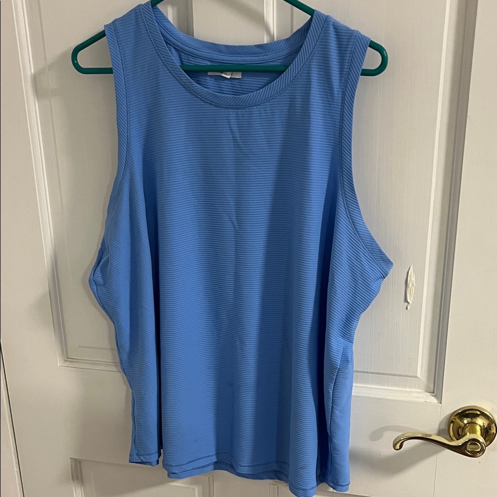 Blue Sleeveless Women's Top